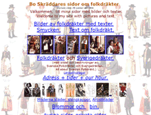 Tablet Screenshot of folkdrakt.se